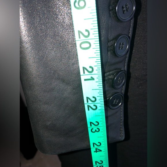 CONTEXT Black Leather Jacket - Picture 9 of 9